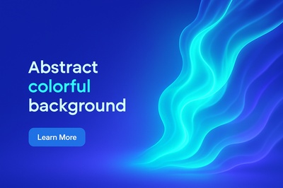 Vibrant Abstract Colorful Background with Fluorescent Glow