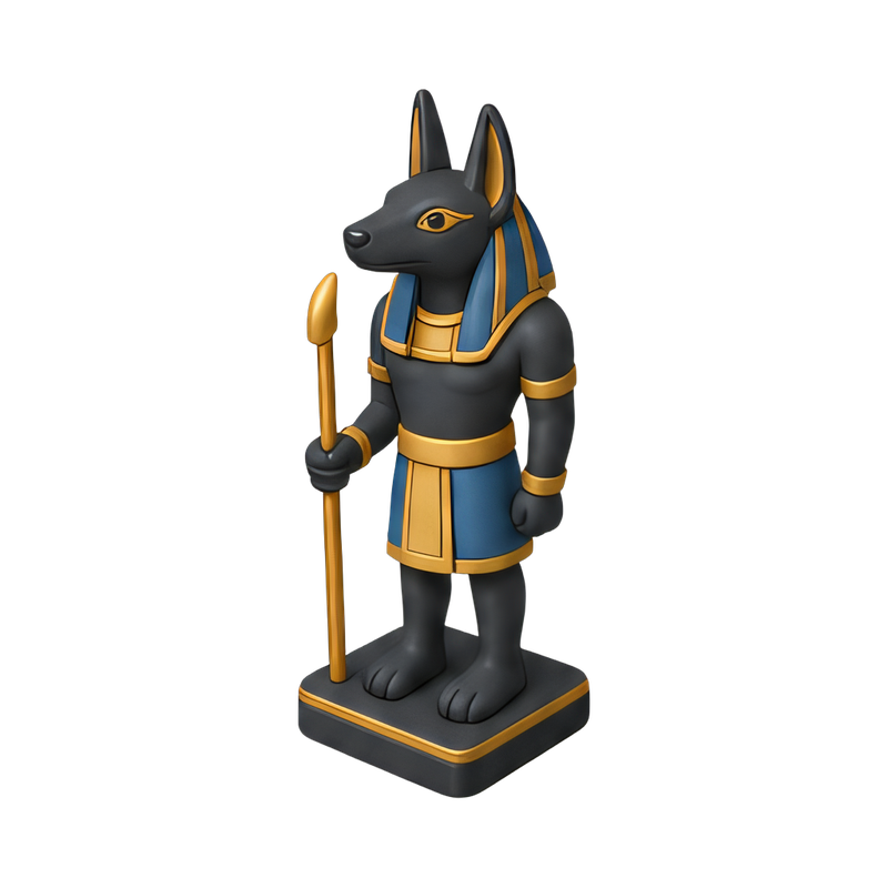 ancient anubis figurine