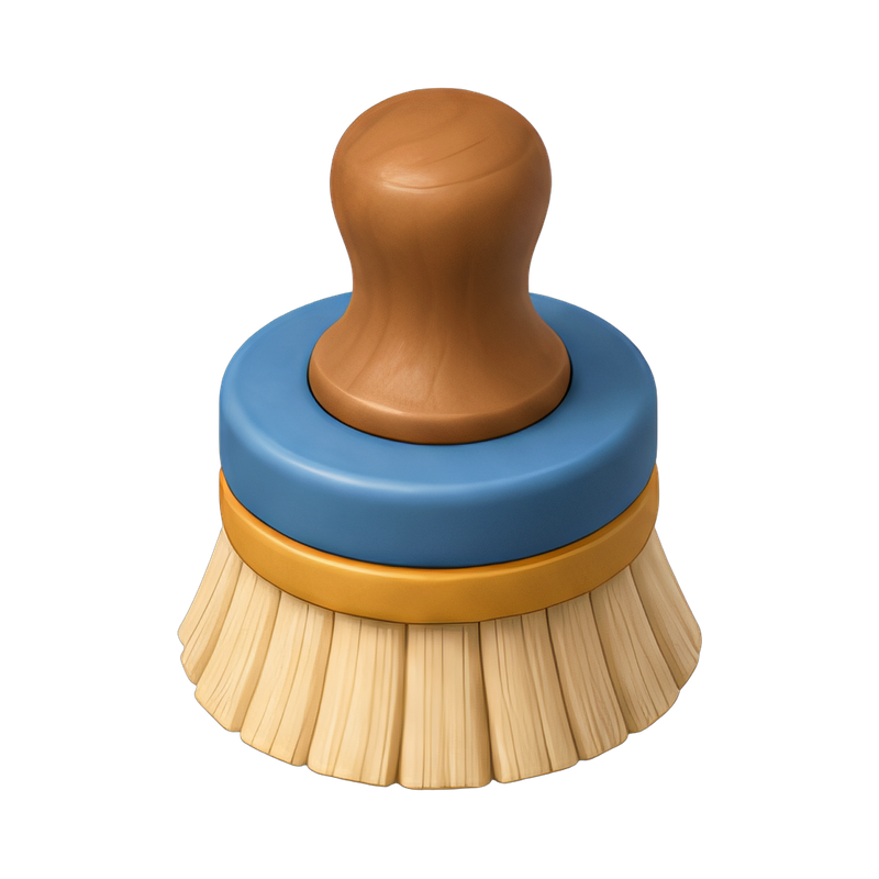 Round paste brush for painting