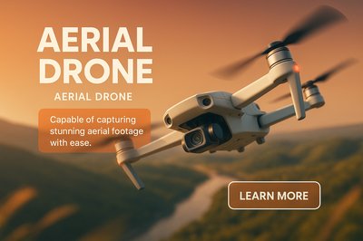 Promotional Image for Aerial Drone Featuring Captivating Landscape