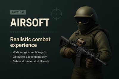 3D Illustration of Airsoft: Tactical Combat Experience