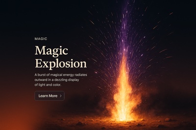 Stunning Magic Explosion with Vibrant Colors and Energy