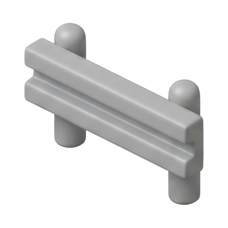 metal guard rail section
