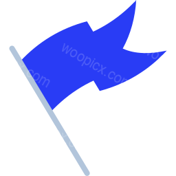 flag blue symbol