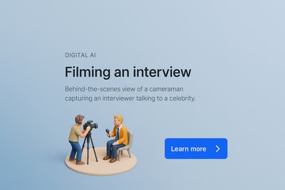 Behind the Scenes of a Digital AI Interview Filming