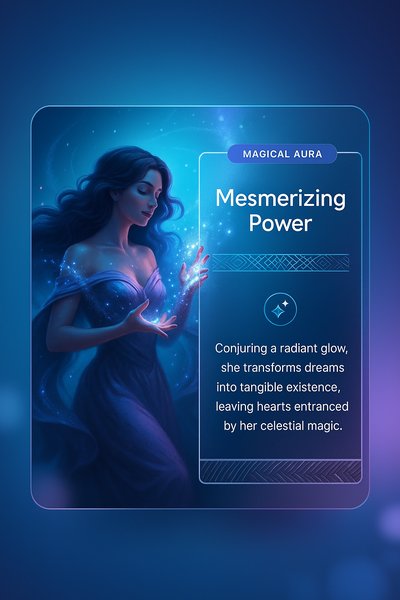 Mystical Woman Embracing Celestial Magic