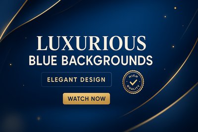 Elegant Promotional Graphic for Luxurious Blue Backgrounds