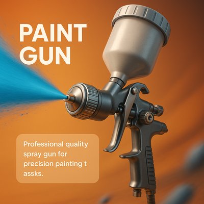 Professional Spray Gun Image for Painting Tasks