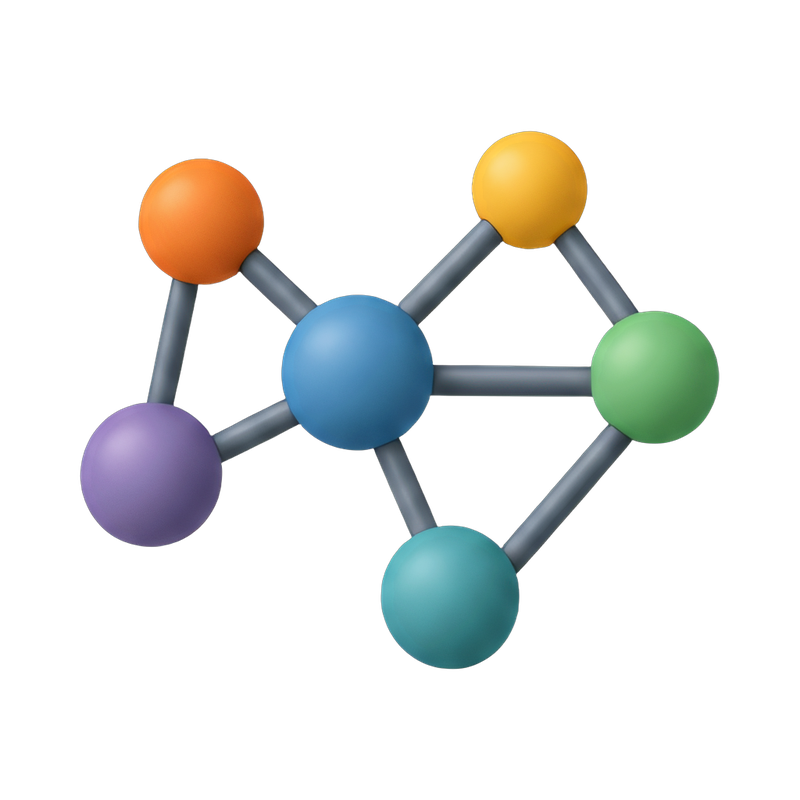 interconnected knowledge graph nodes
