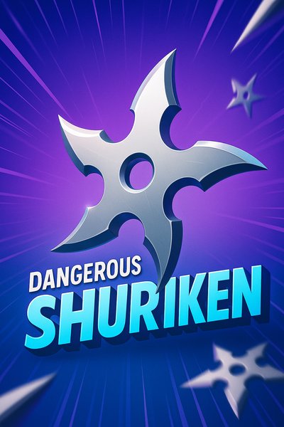 Dynamic Shuriken Illustration with Engaging Aesthetics