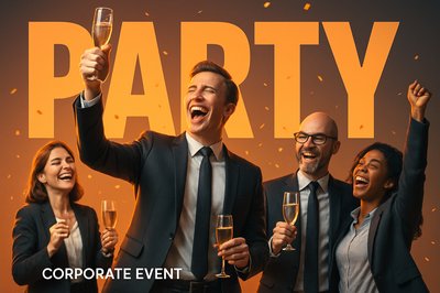 Corporate Celebration: A Joyful Office Party Scene