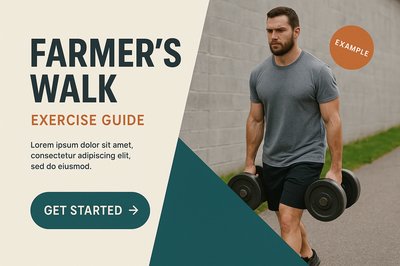 Farmer's Walk Exercise Guide with Action Button