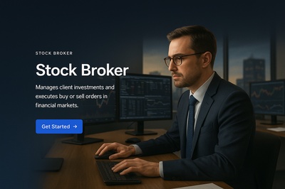 Stylish Web Page Design for Stock Broker Services