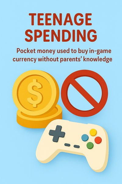 Infographic on Teenage Spending Habits in Gaming
