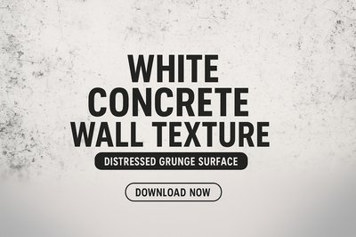 Textured White Concrete Wall Background for Design Projects