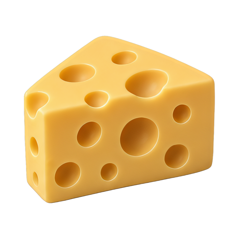 Swiss cheese block with holes