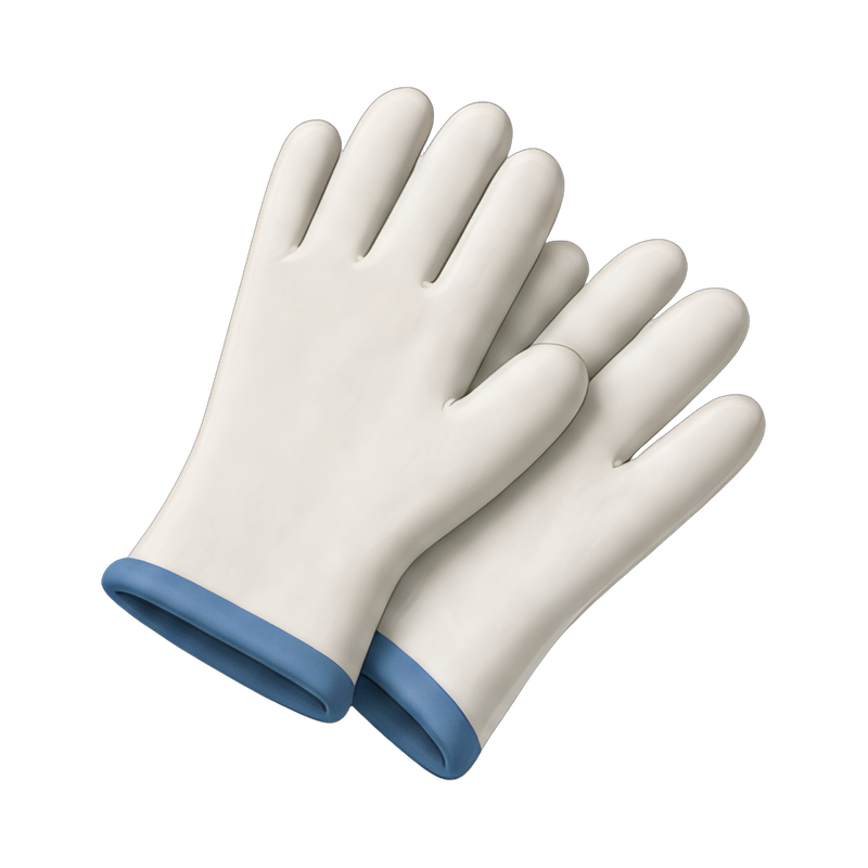 Elegant white gloves for curators