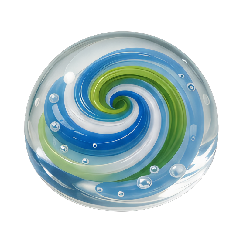 Elegant swirl paperweight