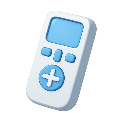 3D Render of a Modern Remote Control