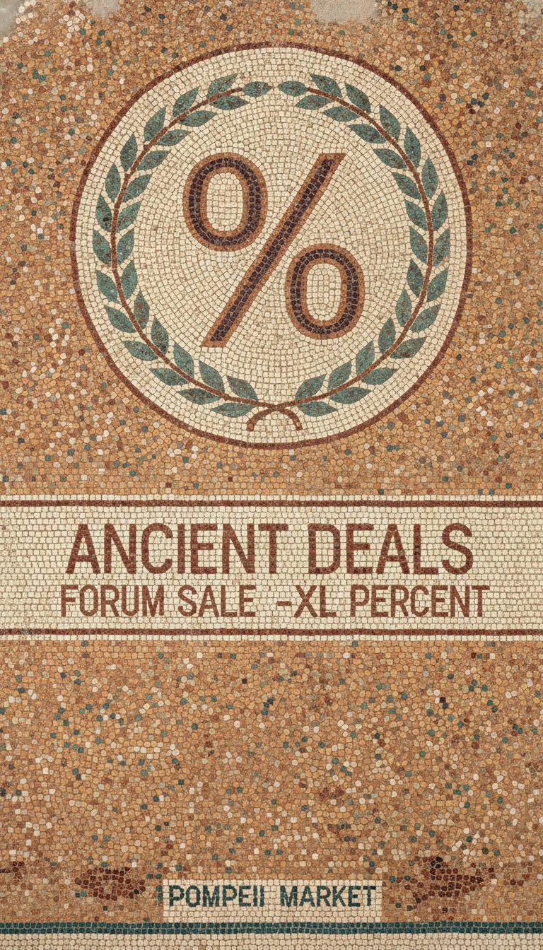 ancient roman mosaic sale banner
