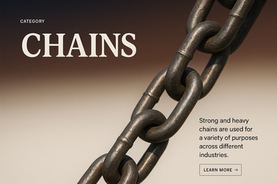 Stylish Chains Illustration for Web Design