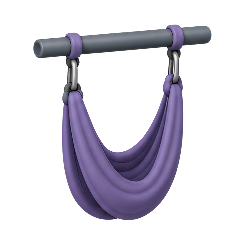 aerial yoga hammock setup
