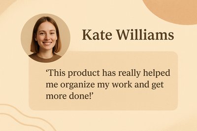 Boho Style Landing Page with Testimonial Section