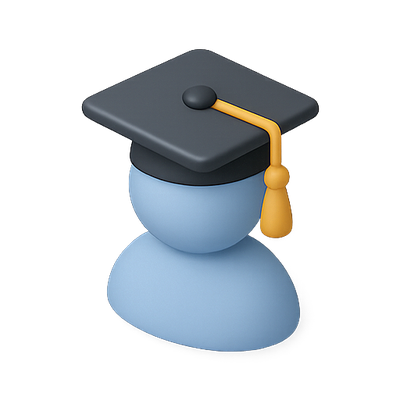 Graduation Cap Icon Representing Academic Achievement