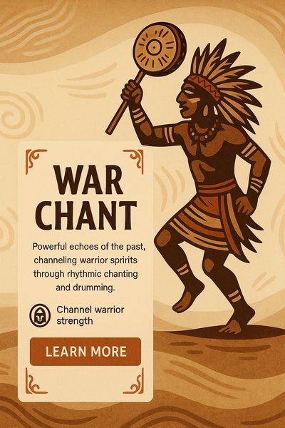 Boho Inspired Landing Page for War Chant Theme