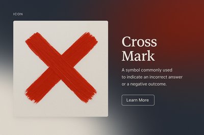 Creative Web Design Featuring Cross Mark Icon