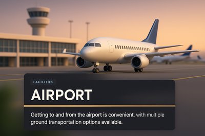 Stunning 3D Airport Design with Integrated Information Blocks