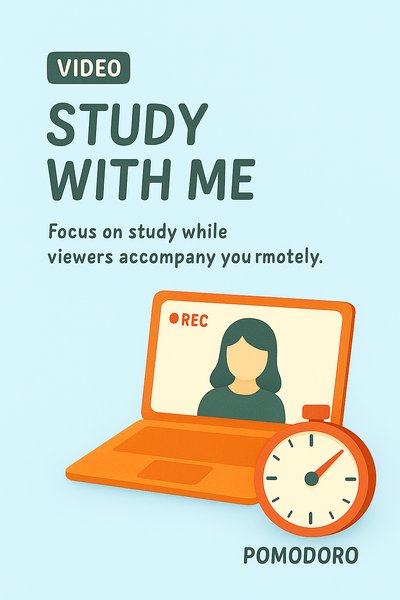 Digital Study Video Thumbnail Featuring Pomodoro Timer Concept