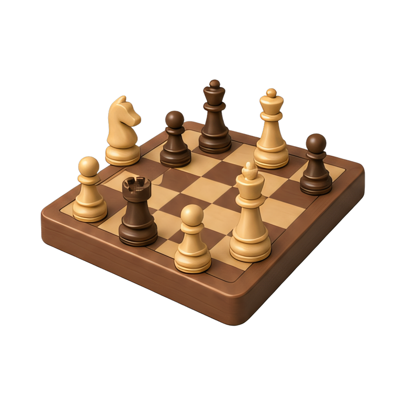 strategic wooden chess set