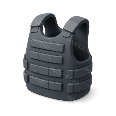 Stylish 3D Icon of a Tactical Vest