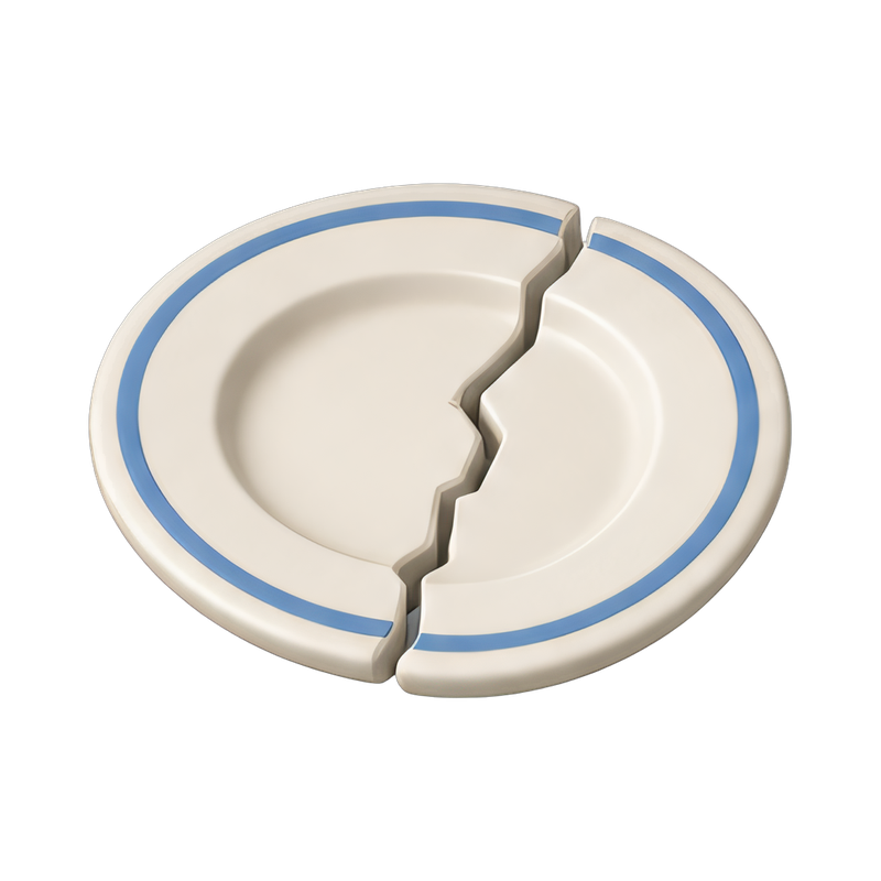 cracked ceramic plate design