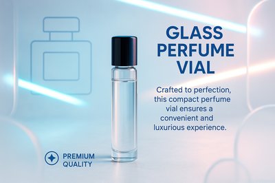 Elegant Glass Perfume Vial with Premium Quality Design