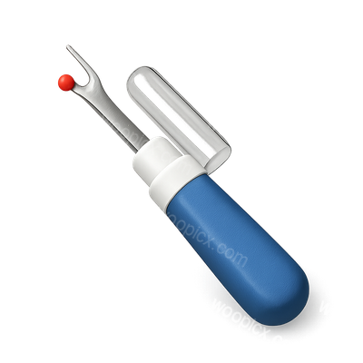 3D Seam Ripper Tool Icon with Isometric Design