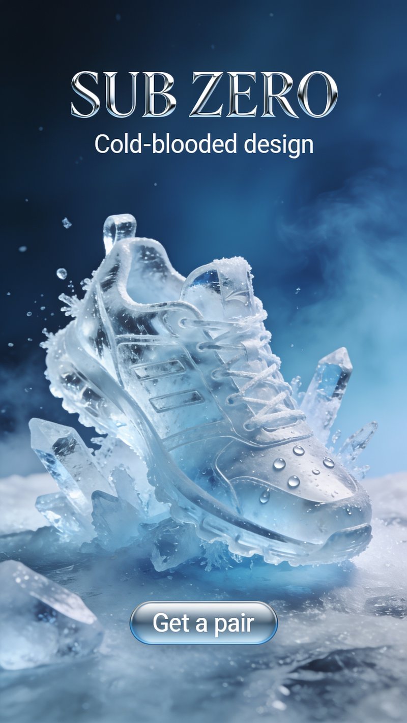 Frosty ice texture background