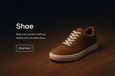 Stylish Shoe in a Dark Environment