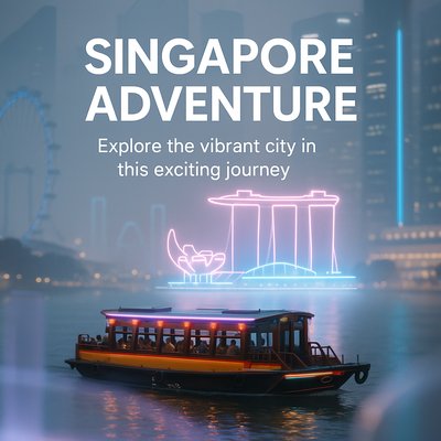 Vibrant Singapore Adventure Promotional Graphic