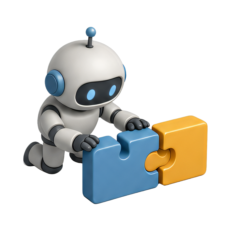 robot solving a puzzle