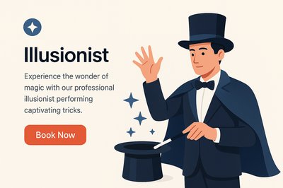 Professional Landing Page Design for Illusionist Services