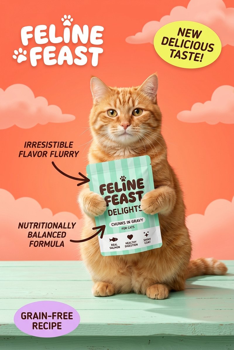 Feline Feast Delights Packaging