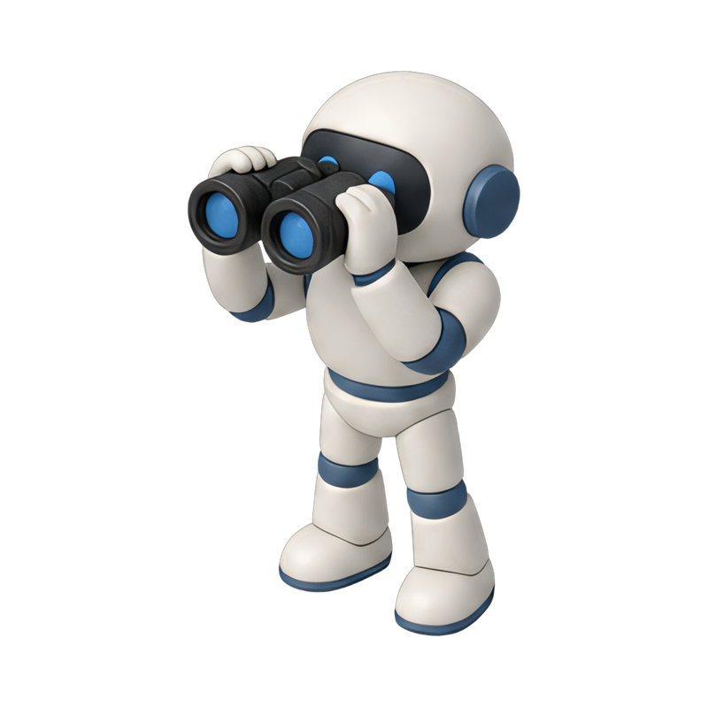 robot exploring the future