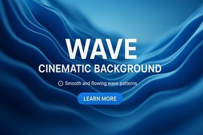 Dynamic Wave Cinematic Background with Smooth Patterns