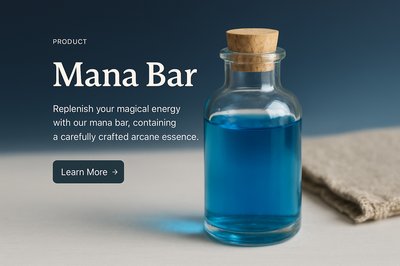 Stylish Mana Bar Design for a Web Page