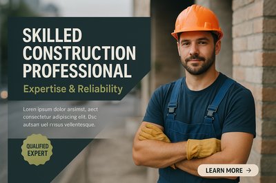 Portrait of a Skilled Construction Professional with Realistic Design