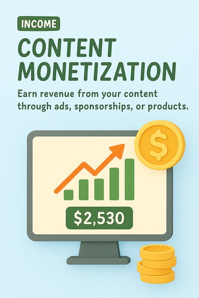 Illustrative Graphic on Content Monetization Strategies