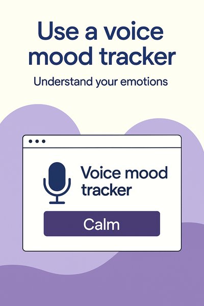 Mobile App Interface for Voice Mood Tracking