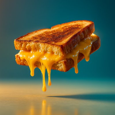 Dynamic Realism of a Grilled Cheese Sandwich